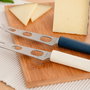 Quid Couteau à Fromage Baltic 26,5x3 cm - Manche Ergonomique, Acier Inoxydable, Lot de 12