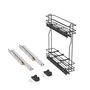 Emuca Porte-bouteilles latéral extractible TitaneMax Gris anthracite