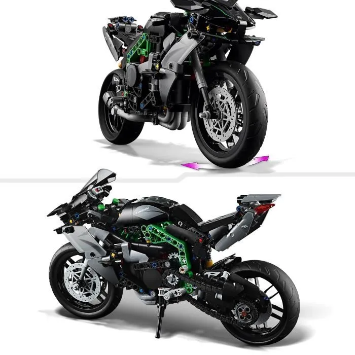 Lego Technic 42170 Kawasaki Ninja H2R - Moto de Construction 643 Pièces, Kit Modélisme, Jouet Créatif et Idée Cadeau pour Enfants Lego Technic 42170 Kawasaki Ninja H2R - Moto de Construction 643 Pièces, Kit Modélisme, Jouet Créatif et Idée Cadeau pour Enfants