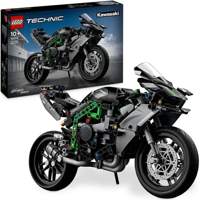 Lego Technic 42170 Kawasaki Ninja H2R - Moto de Construction 643 Pièces, Kit Modélisme, Jouet Créatif et Idée Cadeau pour Enfants Lego Technic 42170 Kawasaki Ninja H2R - Moto de Construction 643 Pièces, Kit Modélisme, Jouet Créatif et Idée Cadeau pour Enfants