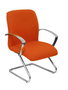 Piqueras y Crespo Chaise de Réception Caudete Orange Foncé