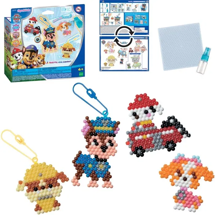 Aquabeads Kit de Perles à Eau Pat'Patrouille - 600 Perles avec Formes Étoiles et Attaches Porte-Clés - Jouet Créatif pour Enfants dès 4 Ans Aquabeads Kit de Perles à Eau Pat'Patrouille - 600 Perles avec Formes Étoiles et Attaches Porte-Clés - Jouet Créatif pour Enfants dès 4 Ans