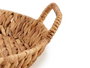 Giftdecor Centre de table rond en paille bas avec anses 41x10x38 cm Marron (Set de 12)