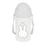 Bouteille avec Couvercle et Paille Miffy Niebla Gris PVC 500 ml