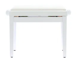 QUIKLOK Banqueta Piano Polipiel Blanc Brillant