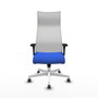 Piqueras y Crespo Chaise de Bureau Albacete XL Bleu et Blanc
