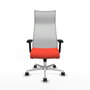 Piqueras y Crespo Chaise de Bureau Albacete Orange Foncé et Blanc