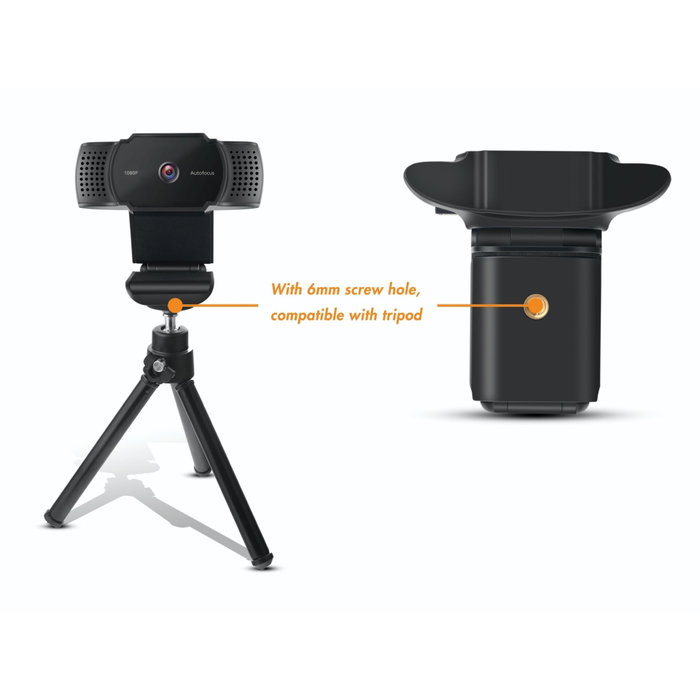 Conceptronic AMDIS06B Webcam 2K Autofocus Noir