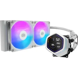 Cooler Master MasterLiquid Core Nex Digital 240 White ARGB MLX-D24M-A18PW-RD Watercooling 240 mm Ventilateur 120 mm