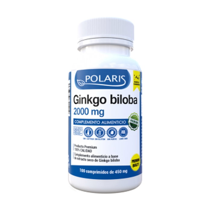 Polaris Ginkgo Biloba 2000 mg 100 comprimés Polaris Ginkgo Biloba 2000 mg 100 comprimés