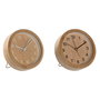 Horloge de table Home ESPRIT Naturel (2 Unités)