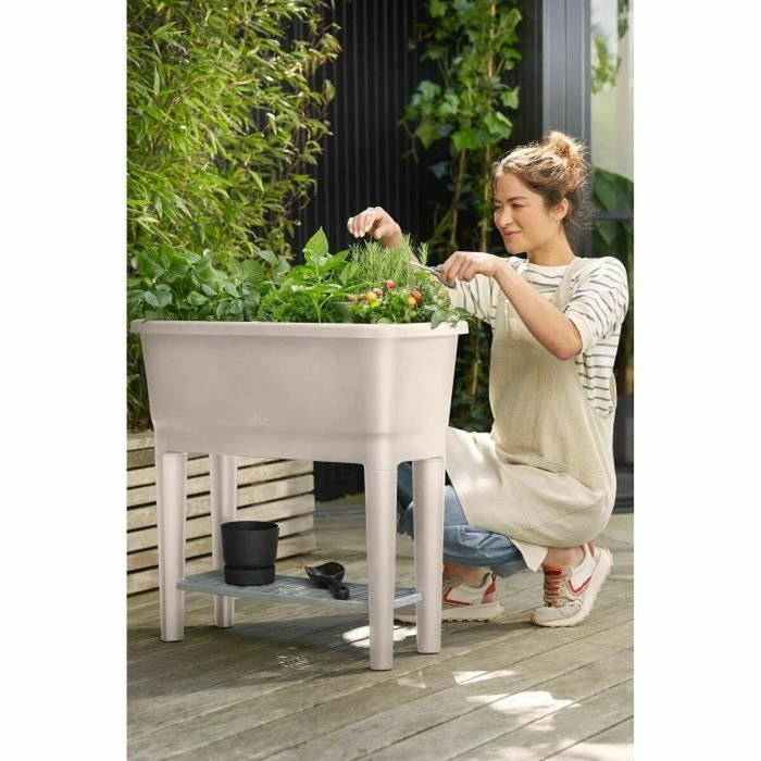 Elho Noa Potager sur pied Gris Chaud - 79 x 39 x 94 cm Elho Noa Potager sur pied Gris Chaud - 79 x 39 x 94 cm