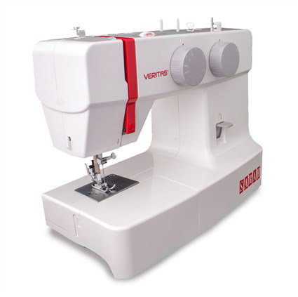 Veritas SARAH Machine à coudre - 13 programmes de couture, 70W, pour débutants, avec pied presseur pour boutonnières