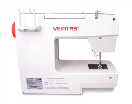 Veritas SARAH Machine à coudre - 13 programmes de couture, 70W, pour débutants, avec pied presseur pour boutonnières