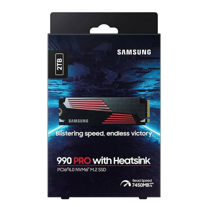 Samsung SSD 990 Pro M.2 avec dissipateur thermique - 2 To - Réf. MZ-V9P2T0CW