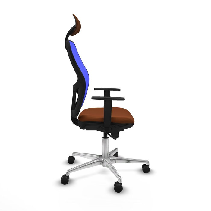 Piqueras y Crespo Chaise de Bureau Jorquera 1D086N1 Bleu Marron