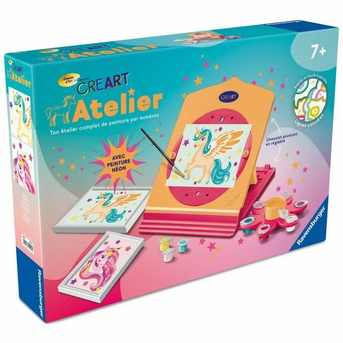 Ravensburger CreArt Atelier Neon - Kit de peinture par numéros avec peintures néon
