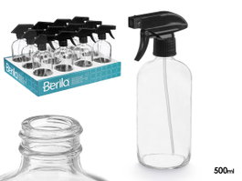 BERILO Pulvérisateur Cristal Rond Transparent 500ml