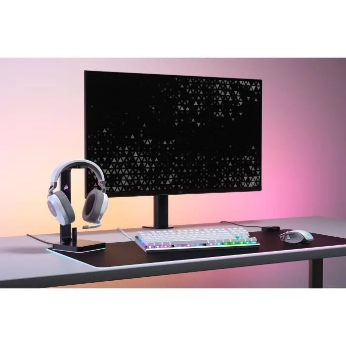 Corsair Casque Gaming Sans Fil HS65 Wireless V2 Blanc Son Surround Dolby Audio 7.1 Connexion 2.4 Ghz Faible Latence Bluetooth PC Mac PS5 Corsair Casque Gaming Sans Fil HS65 Wireless V2 Blanc Son Surround Dolby Audio 7.1 Connexion 2.4 Ghz Faible Latence Bluetooth PC Mac PS5