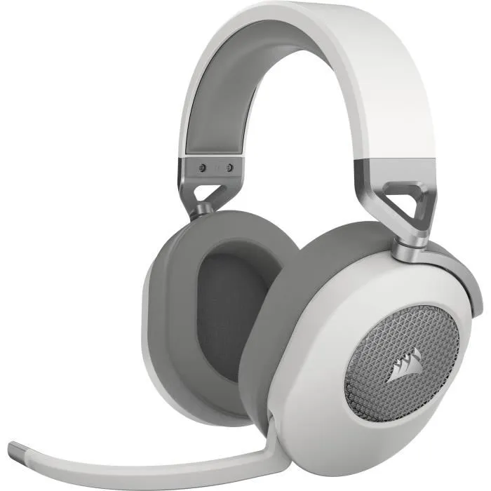 Corsair Casque Gaming Sans Fil HS65 Wireless V2 Blanc Son Surround Dolby Audio 7.1 Connexion 2.4 Ghz Faible Latence Bluetooth PC Mac PS5 Corsair Casque Gaming Sans Fil HS65 Wireless V2 Blanc Son Surround Dolby Audio 7.1 Connexion 2.4 Ghz Faible Latence Bluetooth PC Mac PS5