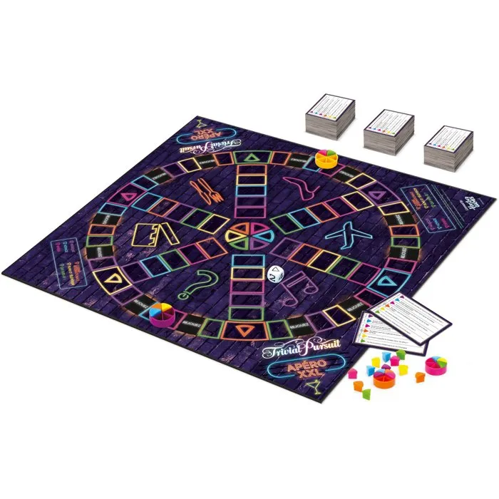 Winning Moves - TRIVIAL PURSUIT Apéro XXL - Jeu de société - Édition avec 1800 questions - 6 catégories - À partir de 16 ans Winning Moves - TRIVIAL PURSUIT Apéro XXL - Jeu de société - Édition avec 1800 questions - 6 catégories - À partir de 16 ans