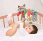 Clementoni - Peluche spirale souple pour landau, animaux, 30x18x15 cm - Dès la naissance