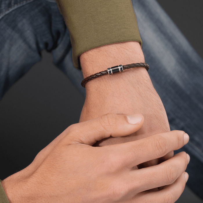 Bracelet Homme Police PEAGB0079403 Marron