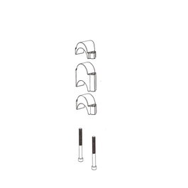 Deda Kit d'entretoises pour guidon parabolique/Fastblack