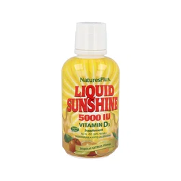 Natures Plus Vitamine D3 Liquid Sunshine 473 ml – Complément alimentaire vitamine D, goût fruits