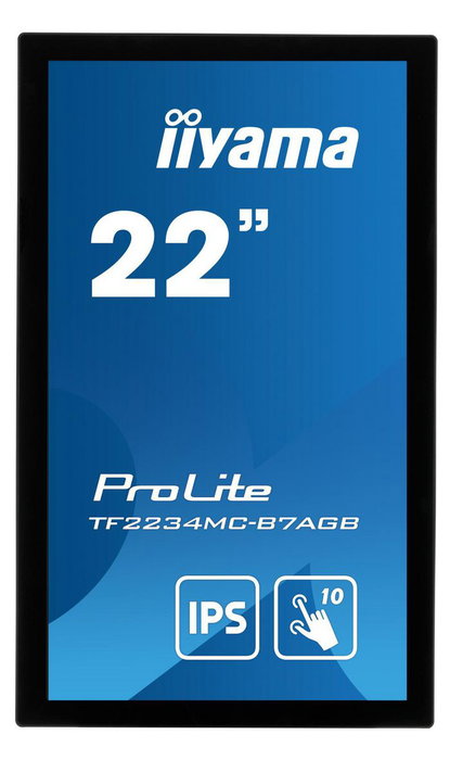 iiyama ProLite TF2234MC-B7AGB Écran tactile Open Frame 21.5" IPS Full HD 1920x1080 avec HDMI, VGA, protection IP65 et revêtement anti-reflets