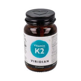 Viridian Vitamine K2 50 µg Ménaquinone-7 30 Gélules Végétales Complément Alimentaire