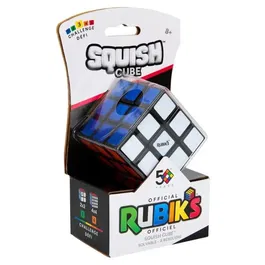 Spin Master Rubik's Squish Cube 3x3 - Cube en mousse 3x3, jeu sensoriel et casse-tête stimulant pour enfants dès 8 ans