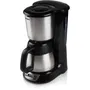 DOMO Cafetière filtre DO709K - 1000W, 1L (8 tasses), Acier inoxydable - Minuteur 24h et écran LCD