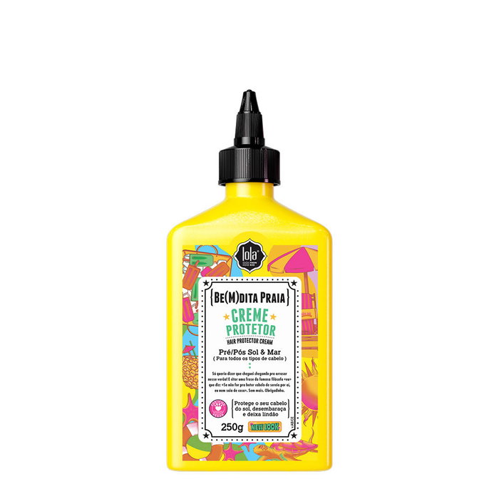 Lola Cosmetics Bem'dita Praia - Crème capillaire protectrice UV pour cheveux, 250 g Lola Cosmetics Bem'dita Praia - Crème capillaire protectrice UV pour cheveux, 250 g