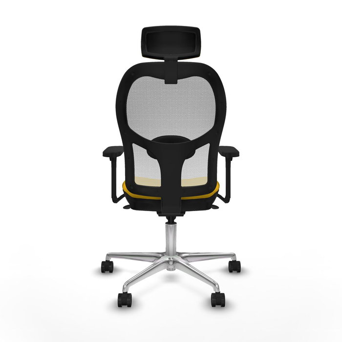 Piqueras y Crespo Chaise de Bureau avec Appui-tête Jorquera Jaune
