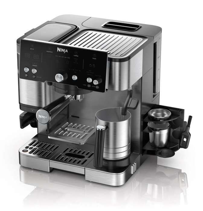 SharkNinja ES501EU Machine à café automatique Ninja Luxe Café Essential Noir, acier inoxydable SharkNinja ES501EU Machine à café automatique Ninja Luxe Café Essential Noir, acier inoxydable