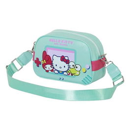 Sac à Bandoulière Hello Kitty Turquoise 14 x 23 x 9 cm