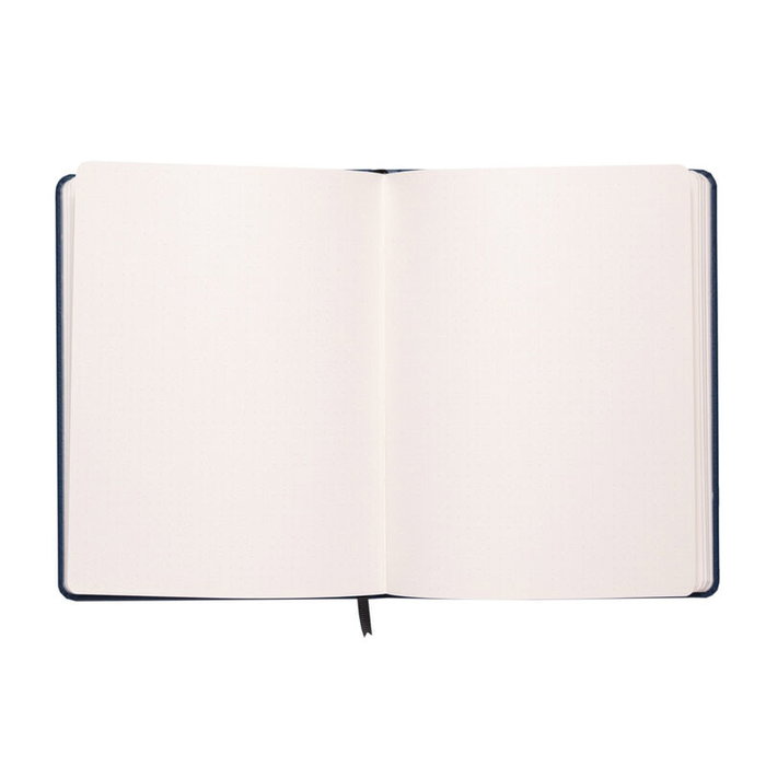 ERIK - Carnet A5 Premium Real Madrid à couverture rigide, reliure spirale et fermeture élastique, pages pointillées