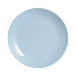 Luminarc Plat à Dessert Diwali Paradise 19 cm en Verre Opal Bleu Trempé - Fabriqué en France