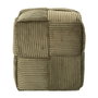 Home Deco Factory Pouf Tressé Scott Vert