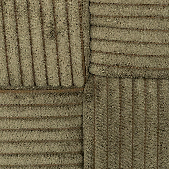 Home Deco Factory Pouf Tressé Scott Vert