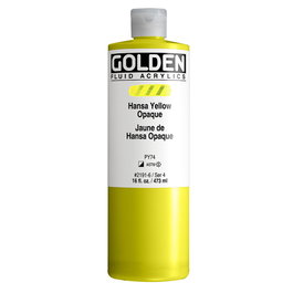 Golden Peinture Acrylique Fluide Jaune Hansa opaque 473 ml
