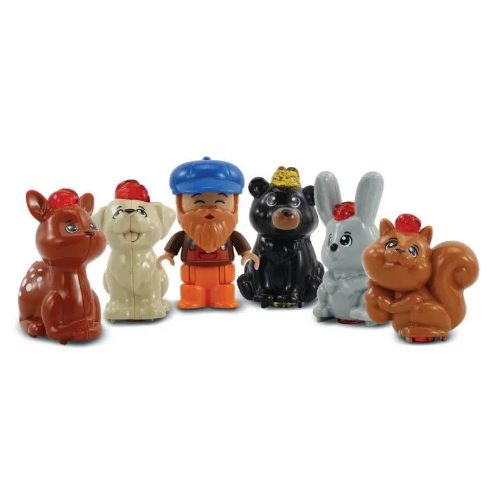 VTECH TUT TUT ANIMO - Super Bateau Toboggan Parlant et Lumineux Jouet Enfant 1 à 5 Ans avec 5 Animaux et un Pêcheur - Jeu en Français