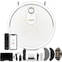 Sencor Aspirateur Robot SRV 4550WH - Aspiration et Lavage, Batterie 2600 mAh 100 min, Commande Appli et Télécommande