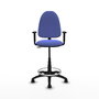 PIQUERAS Y CRESPO Chaise de Bureau Bleu clair Grande avec Accoudoirs 1D