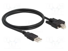DELOCK Câble USB 2.0 A vers B, 1m, Noir