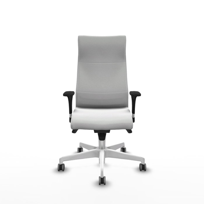 Piqueras Y Crespo Sillón Albacete blanc avec mécanisme synchro et accoudoirs 1D Piqueras Y Crespo Sillón Albacete blanc avec mécanisme synchro et accoudoirs 1D