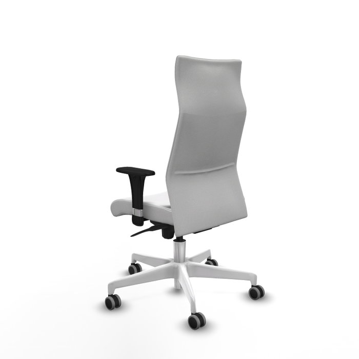 Piqueras Y Crespo Sillón Albacete blanc avec mécanisme synchro et accoudoirs 1D Piqueras Y Crespo Sillón Albacete blanc avec mécanisme synchro et accoudoirs 1D