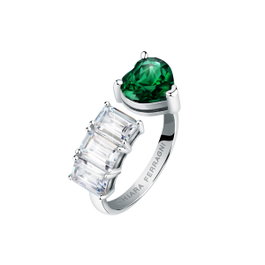 Chiara Ferragni Bague First Love Vert Taille 14