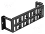 DELOCK Panneau de brassage Keystone 8 ports noir